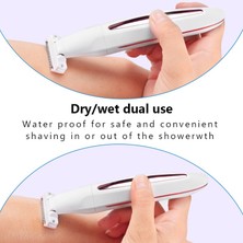 Luxez Elektrikli Tıraş Makinesi Kadın Tıraş Makinesi Kadın Saç Düzeltici USB Şarjlı Islak Kuru Tıraş Bacaklar Bikini Vücut Su Geçırmez (Yurt Dışından)