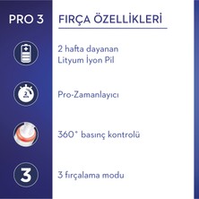 Oral-B Pro 3 - 3900 - Siyah Beyaz 2'li Elektrikli Diş Fırçası Seti