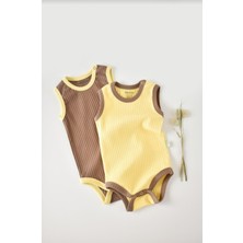 Baby Cosy Babycosy Ribana 2 Li Askılı Badi Vanilya-Kahverengi-6-9 Ay