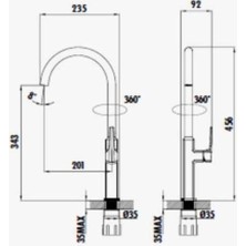 Creavit SP8502 Slope Mutfak Armatürü SP8502