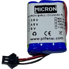 Micron 3.6V 600 Mah Aaa Uzaktan Kumandalı Şarjlı Araba Pili (Bataryası)