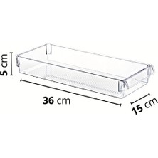 Nandy Home Midi New Clear Buzdolabı & Dolap İçi Düzenleyici Organizer 3 Adet