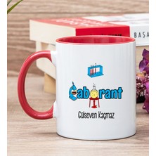 Hediye Dükkanı Kişiye Özel Laborant Kırmızı Kupa Bardak