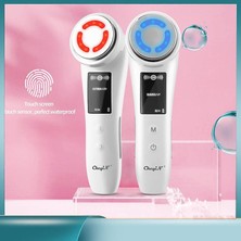 Sanlindou 5 1 Ems Yüz Kaldırma Serin Yüz Masaj Sonic Ion Led Foton Anti Aging Cilt Gençleştirme Kaldırma Yüz Cilt Bakımı Sıkın (Beyaz) (Yurt Dışından)