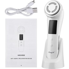 Sanlindou 5 1 Ems Yüz Kaldırma Serin Yüz Masaj Sonic Ion Led Foton Anti Aging Cilt Gençleştirme Kaldırma Yüz Cilt Bakımı Sıkın (Beyaz) (Yurt Dışından)