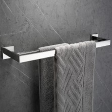 Sanlindousanlindou Paslanmaz Çelik Krom Banyo Aksesuarı Havlu Askısı - Gümüş (Yurt Dışından)