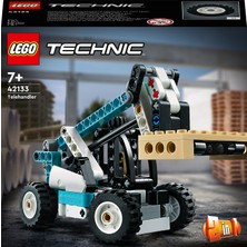 LEGO Technic Teleskopik Yükleyici 42133 # 7 Yaş ve Üzeri Araçları Seven Çocuklar Için 2#si 1 Arada Yaratıcı Oyuncak Model Yapım Seti (143 Parça)