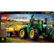 LEGO Technic John Deere 9620R 4WD Traktör 42136 - 8 Yaş ve Üzeri Çocuklar için Detaylı bir Oyuncak Traktör Yapım Seti (390 Parça)