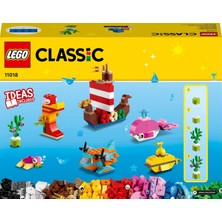 LEGO® Classic Yaratıcı Okyanus Eğlencesi 11018 - 4 Yaş ve Üzeri Çocuklar Için 6 Inşa Edilebilen Oyuncak Içeren Yapım Seti (333 Parça)