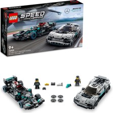 LEGO Speed Champions Mercedes-AMG F1 W12 E Performance ve Mercedes-AMG Project One 76909 - 9 Yaş ve Üzeri için Oyuncak Model Yapım Seti (564 Parça)