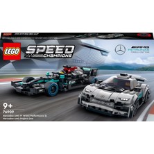 LEGO® Speed Champions Mercedes-Amg F1 W12 E Performance ve Mercedes-Amg Project One 76909 - 9 Yaş ve Üzeri Için Oyuncak Model Yapım Seti (564 Parça)