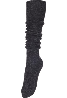 Fonem Kadın Diz Üstü Yünlü Çorap Fo 8015 Antrasit