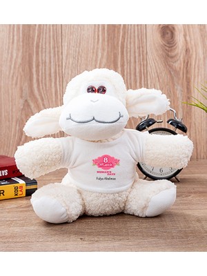 Hediye Dükkanı Kişiye Özel  Kadınlar Günü Hediyesi Peluş Koyun