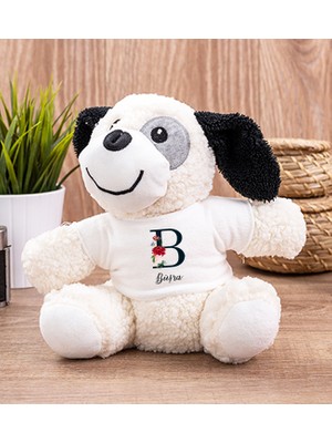 Hediye Dükkanı Kişiye Özel  Baş Harfli ve Isimli Peluş Köpek