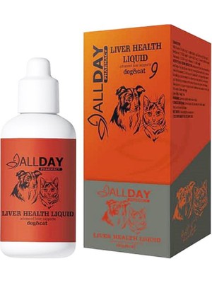Allday 9 Liver Liquid Kedi ve Köpek Ciğer Koruyucu Şurup 100 ml