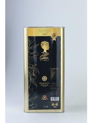 Zeytin Hanım Gold Soğuk Sıkım / Düz Sıyırma Bahçe Serisi / Natürel Sızma Zeytinyağı 5lt
