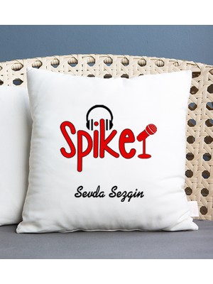 Hediye Dükkanı Kişiye Özel  Spiker Kare Yastık