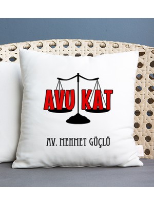 Hediye Dükkanı Kişiye Özel  Avukat Kare Yastık