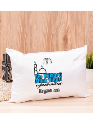 Hediye Dükkanı Kişiye Özel  Din Kültürü ve Ahlak Bilgisi Öğretmeni Dikdörtgen Yastık