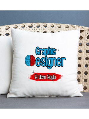 Hediye Dükkanı Kişiye Özel  Grafiker Kare Yastık