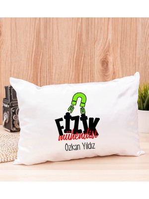 Hediye Dükkanı Kişiye Özel  Fizik Mühendisi Dikdörtgen Yastık