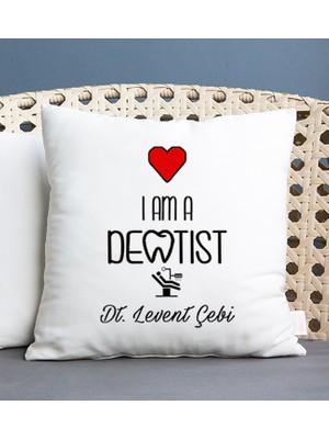 Hediye Dükkanı Kişiye Özel  Dentist Kare Yastık