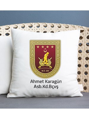 Hediye Dükkanı Kişiye Özel  Kara Kuvvetleri Kare Yastık