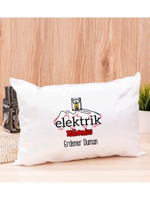 Hediye Dükkanı Kişiye Özel  Elektrik Mühendisi Dikdörtgen Yastık