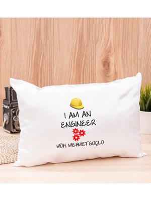 Hediye Dükkanı Kişiye Özel  Mühendis Dikdörtgen Yastık