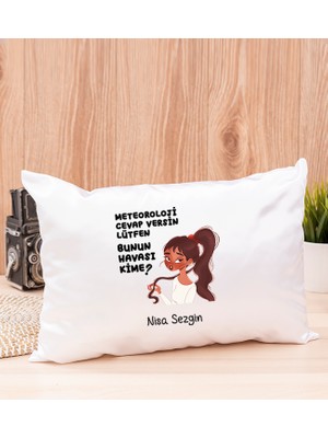 Hediye Dükkanı Kişiye Özel  Bunun Havası Kime Dikdörtgen Yastık