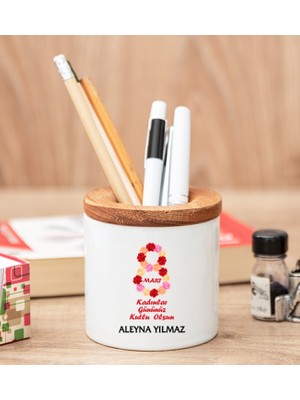 Hediye Dükkanı Kişiye Özel  Kadınlar Günü Hediyesi Kalemlik