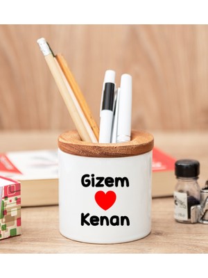 Hediye Dükkanı Kişiye Özel  Sevgililere Özel Isim Yazılı Kalemlik