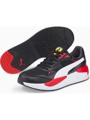 Puma Ferrari X-Ray Speed - Erkek Siyah-Kırmızı Spor Ayakkabı - 307033 01