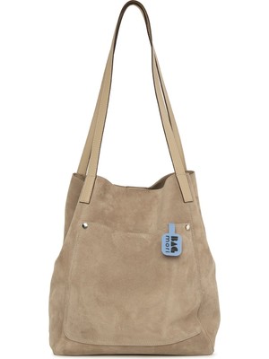 Bagmori Vizon Hakiki Yarma Deri Cepli Tote Çanta