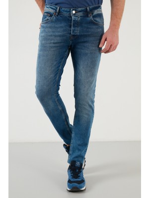 Buratti Pamuklu Normal Bel Slim Fit Boru Paça Jeans Erkek Kot Pantolon 2100F21PARMA