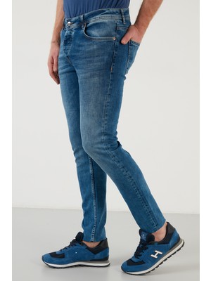 Buratti Pamuklu Normal Bel Slim Fit Boru Paça Jeans Erkek Kot Pantolon 2100F21PARMA