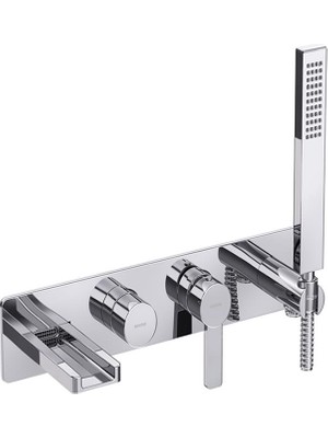 Bocchi Canyon Ankastre Banyo Bataryası El Duşlu Krom 1014 0045