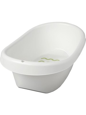 IKEA Lattsam Bebek Küveti Beyaz-Yeşil, 71X43X20 cm