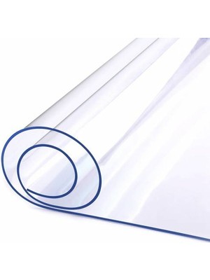 Ceren Muşamba Masa Örtüsü 1,5 mm Şeffaf Kalın Koruyucu Masa Örtüsü