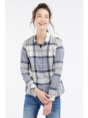 Barbour Bredon Gömlek BL39 Blue Whisper Tartan