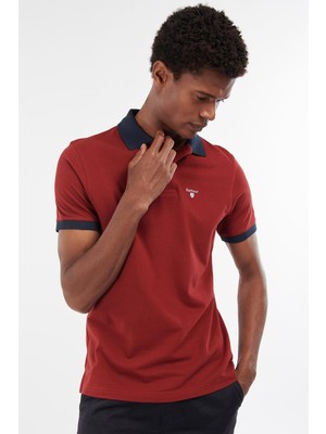 Barbour Lynton Polo Yaka RE65 Wine