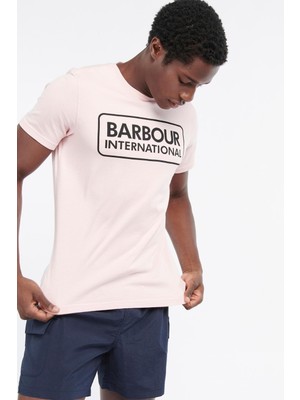 Barbour B.ıntl Ess Large Logo T-Shirt PI33 Pink Cinder