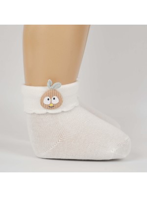 Katamino Camey Aksesuarlı Kız Bebek Pamuklu Soket Çorap
