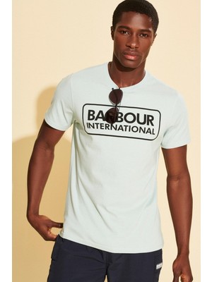 Barbour B.ıntl Ess Large Logo T-Shirt AQ32 Pastel Spruce