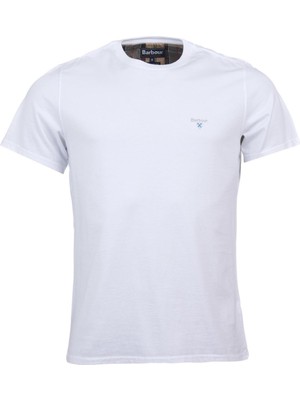 Barbour Tartan Sports T-Shirt WH11 White