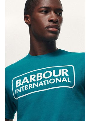 Barbour B.ıntl Ess Large Logo T-Shirt GN69 Shaded Spruce