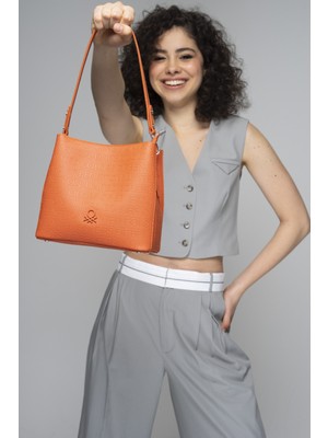 Benetton Kadın Kol Çantası Turuncu BNT621
