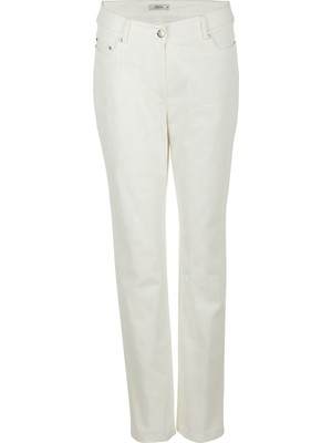 Ekol Kadın Boru Paça Pantolon 6051210 Ekru