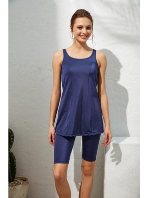 Pierre Cardin Dubai Askılı Tesettür Tankini Lacivert 221508
