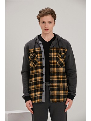 Alexander Gardi Alexandergardı Kapüşonlu Düğmeli Oversize Hırka (E21-61501)